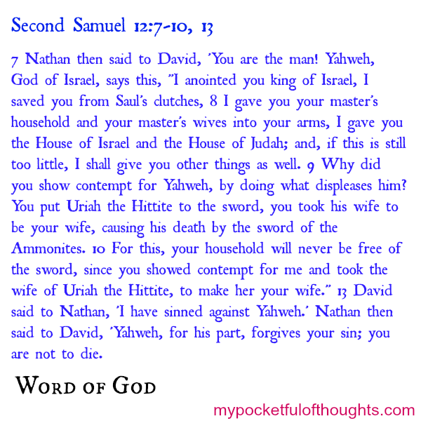 Second Samuel 12:7-10