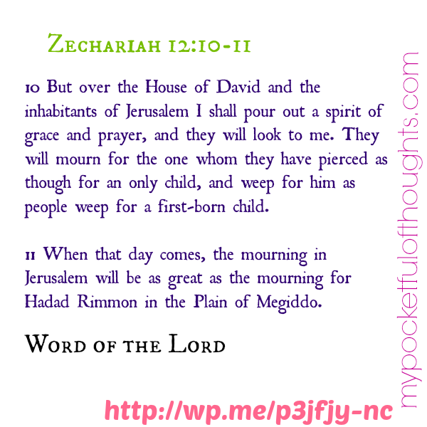 zechariah 12; 10-11