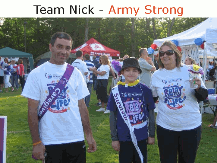 Team Nick Slideshow - Celebrating another Birthday with the American Cancer Society & The Relay for Life - My Pocketful of Thoughts 