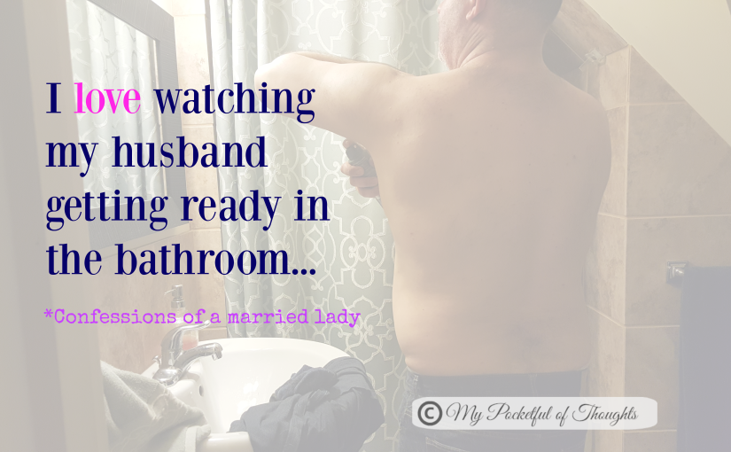 I love watching my husband getting ready in the bathroom. #Target #TryDry